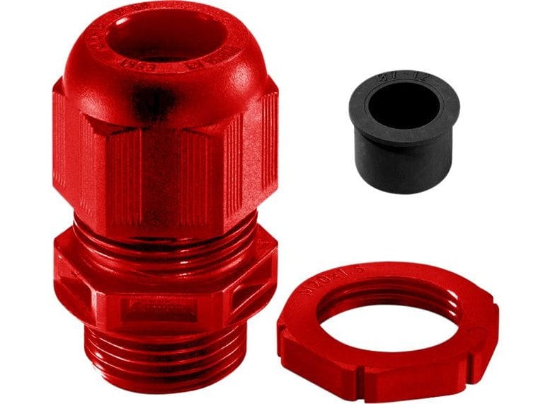 Wiska SPRINT GLP20 and RDE Cable Gland with reduction sealing insert and locknut Red - 10100638  (10 Pack), Image 1 of 1