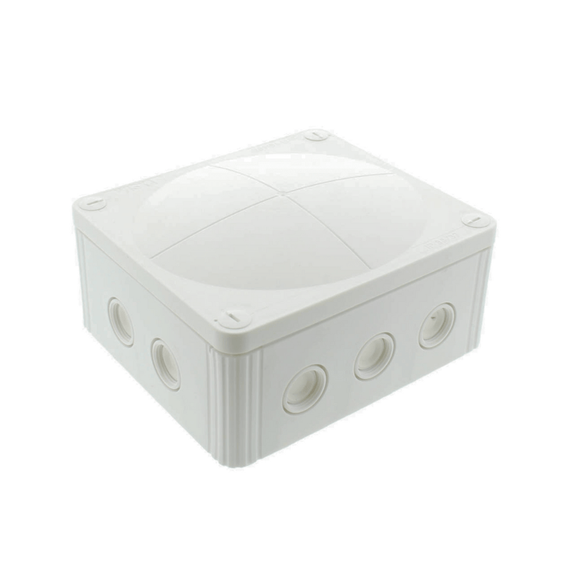 Wiska COMBI Waterproof Junction Box With 5 Pole 10mm Screw Terminal & 10 Self Sealing Cable Inlets IP66 32A White - 10101464, Image 1 of 1