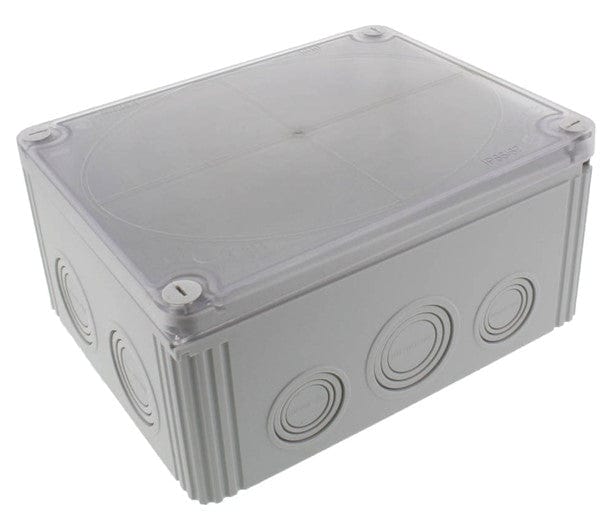 Wiska COMBI 1610/Clear/3 IP66 Junction box with 3-Pole 16mm² Terminals Grey - 10110738, Image 1 of 1