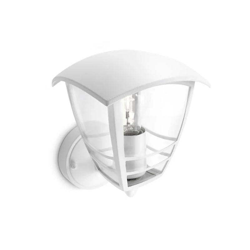 Philips Creek Wall Lantern White 1x60W 230V (up) - 915002789602 - 153803116, Image 2 of 3