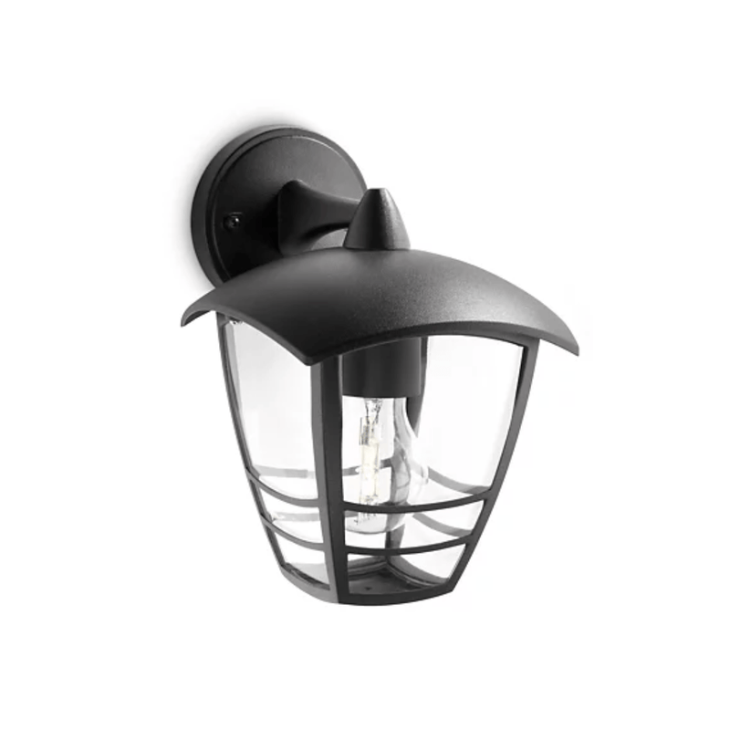 Philips Creek wall lantern black 1x60W 230V (down) - 915002789902 - 153813016, Image 1 of 3