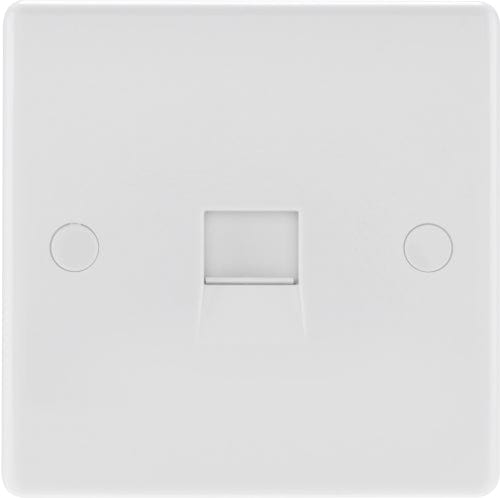 BG 900 Series 1 Gang Slave Telephone Socket - White  - 9BTS-1, Image 1 of 1