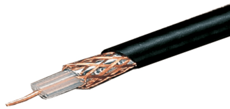 Deta RG6 Satellite Coax Copper Braid 100m - Black - DT532BK, Image 1 of 1