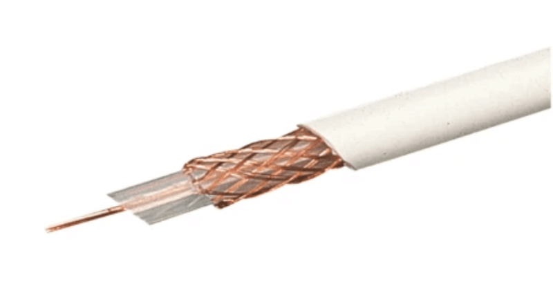 Deta RG6 Satellite Coax Copper Braid 100m - White - DT532WH, Image 1 of 1