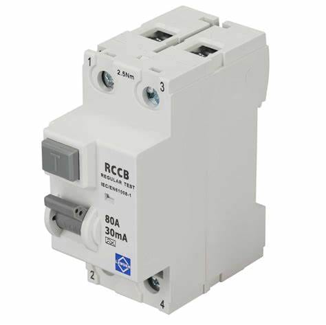 Lewden 80A 2 Pole 30mA Type A 6KA RCD - 80-30-2A, Image 1 of 1