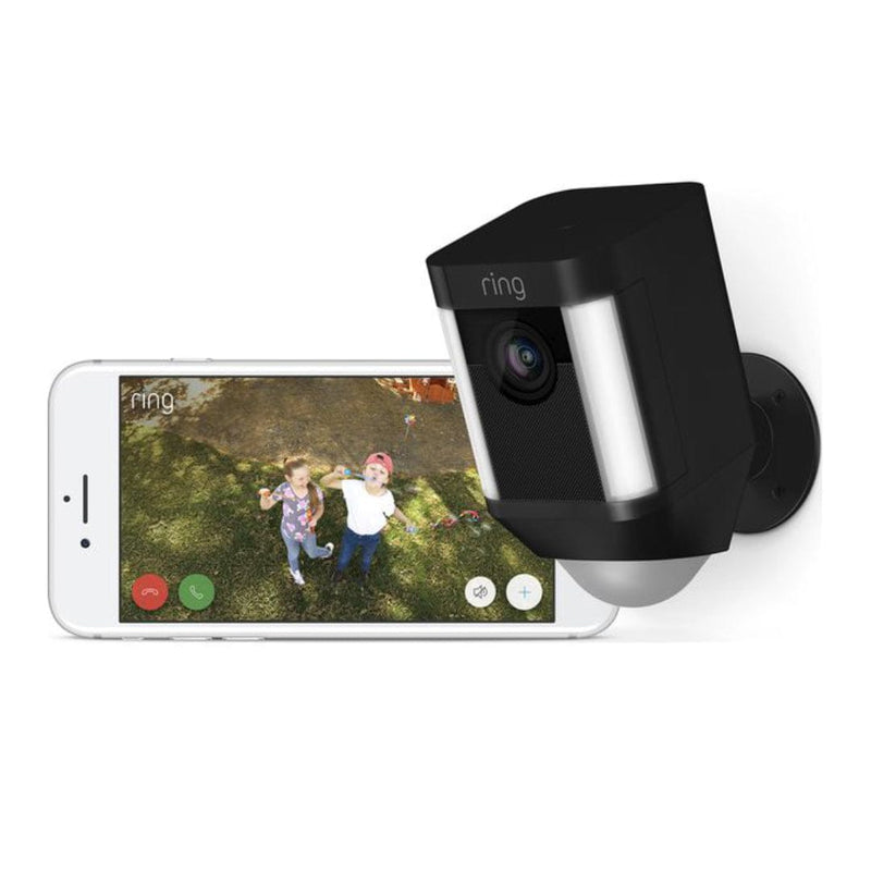 Ring Wireless Smart Spotlight Camera - Black  - 8SB1S7-BEU0, Image 2 of 4