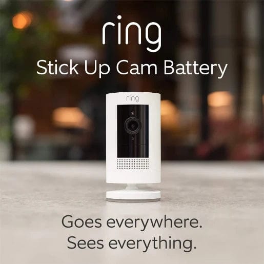 Ring Stick Up Battery Smart Camera - HD1080p - White  - 8SC1S9-WEU0, Image 3 of 6