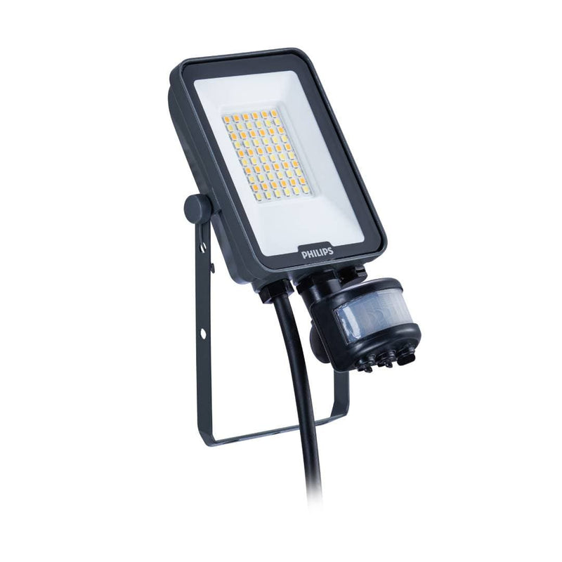 Philips Ledinaire Gen3 20W IP65 Floodlight Black, Colour Selectable with PIR, Image 1 of 1