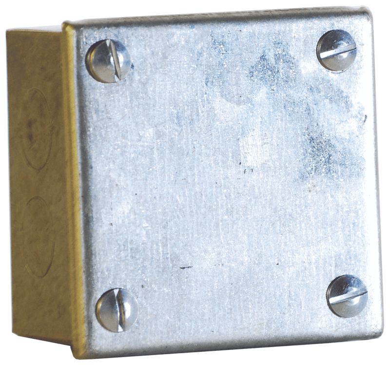 Deta TTE Galvanised Adapater Box c/w Knockouts ( 100x100x75 ) - DT501443G, Image 1 of 1