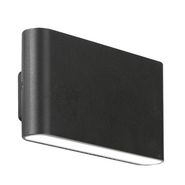 Aurora WallE 12W IP65 Up/Down Wall Light Cool White - Black - EN-WL82BLK/40, Image 1 of 1