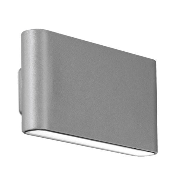 Aurora WallE 12W IP65 Up/Down Wall Light Cool White - Grey - EN-WL82G/40, Image 1 of 1