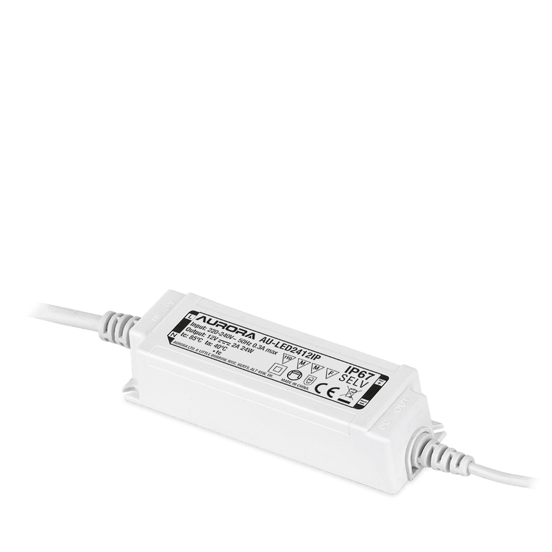 Aurora 24W 12V IP67 Non-Dimmable Constant Voltage LED Driver - AU-LED2412IP, Image 1 of 1