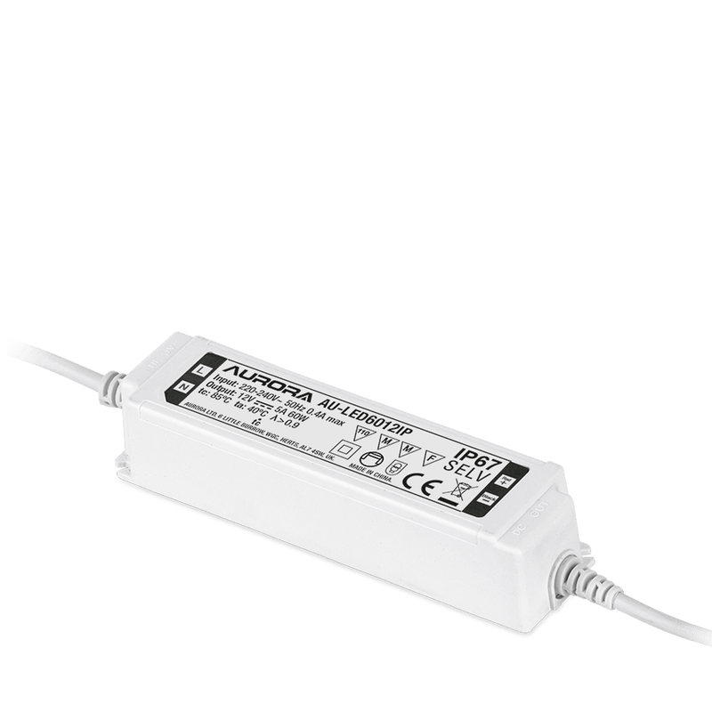 Aurora 60W 12V IP67 Non-Dimmable Constant Voltage LED Driver - AU-LED6012IP, Image 1 of 1