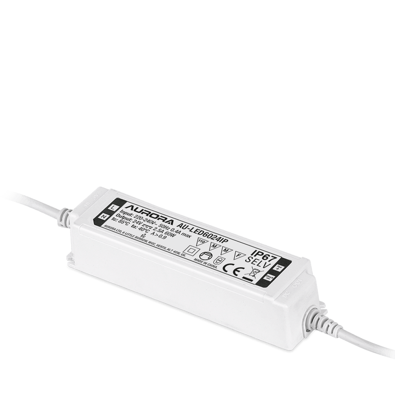 Aurora 60W 24V IP67 Non-Dimmable Constant Voltage LED Driver - AU-LED6024IP, Image 1 of 1