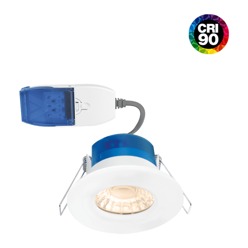 Aurora R6 6W Dimmable IP65 Fast Fix Downlight Warm White - White - AU-R6FFH-30, Image 1 of 1