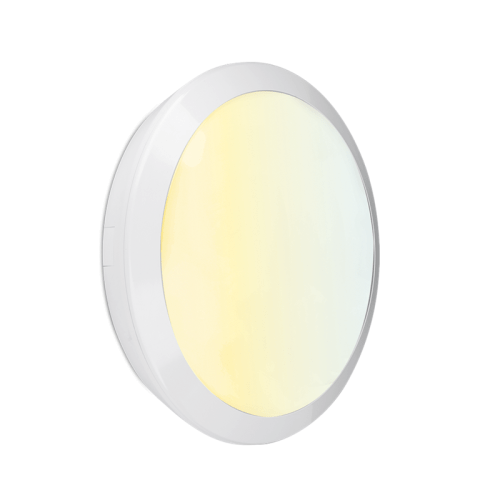 Aurora OrbitalCWS 10W/14W/20W IP66 CCT Round Bulkhead 3000/4000/6500K - White - AU-BH21CWSW, Image 1 of 1