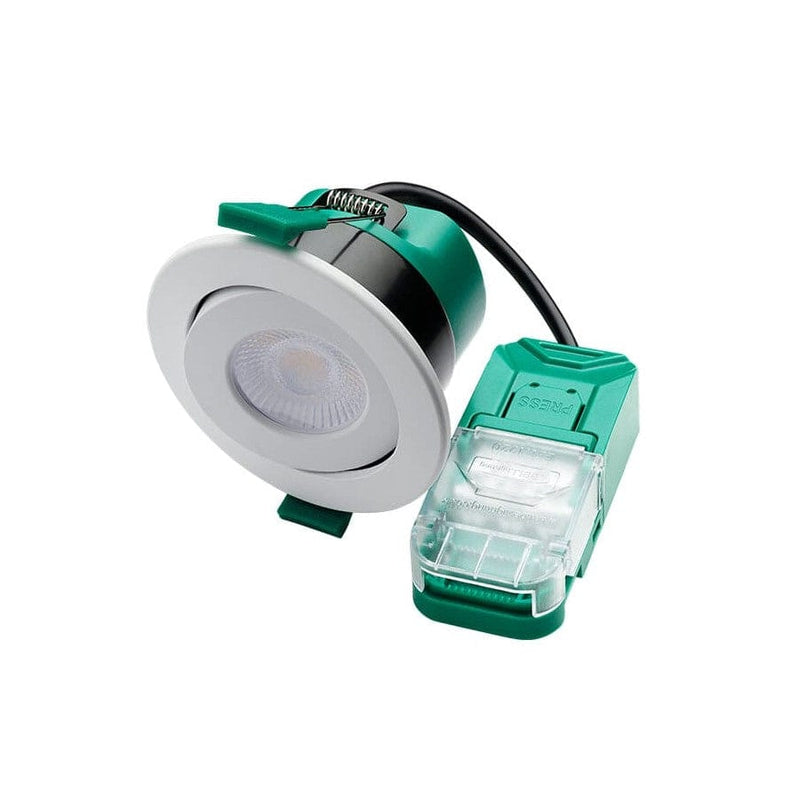 Bell Lighting 4-6W Firestay Duo LED CCT Wattage Switchable Centre Tilt Downlight - BL11380, Image 1 of 1