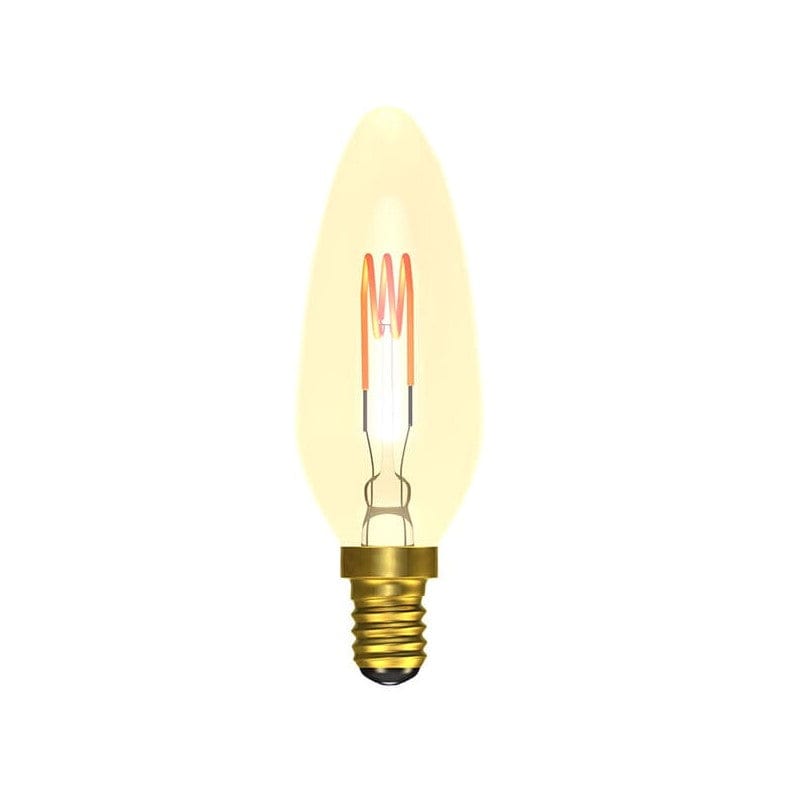 Bell Lighting 4W LED Vintage Soft Coil Vertical Filament Candle SES Amber 1800K - BL60027, Image 1 of 1