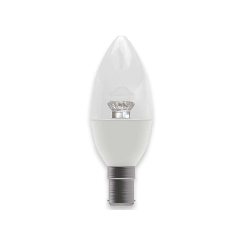 Bell 2.1W LED Dimmable Clear Candle - SBC - 2700K - BL60567, Image 1 of 1