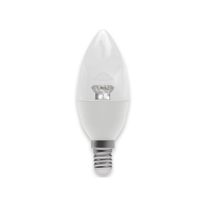 Bell 2.1w Dimmable Candle LED Dimmable Candle Clear - SES, 2700K - BL60568, Image 1 of 1