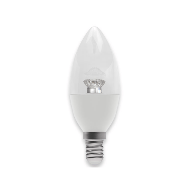 Bell 3.9W LED Dimmable Clear Candle - SES - 2700K - BL60576, Image 1 of 1