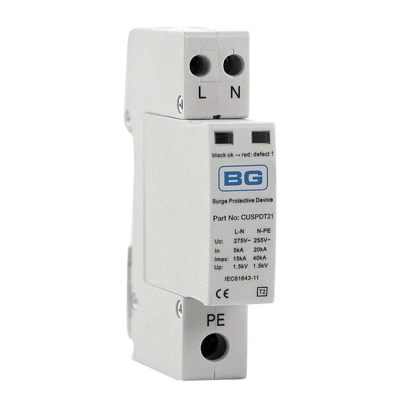 BG Type 2 Single Phase Surge Protection Device Tns,Pme & Tt Systems - CUSPDT21, Image 1 of 1