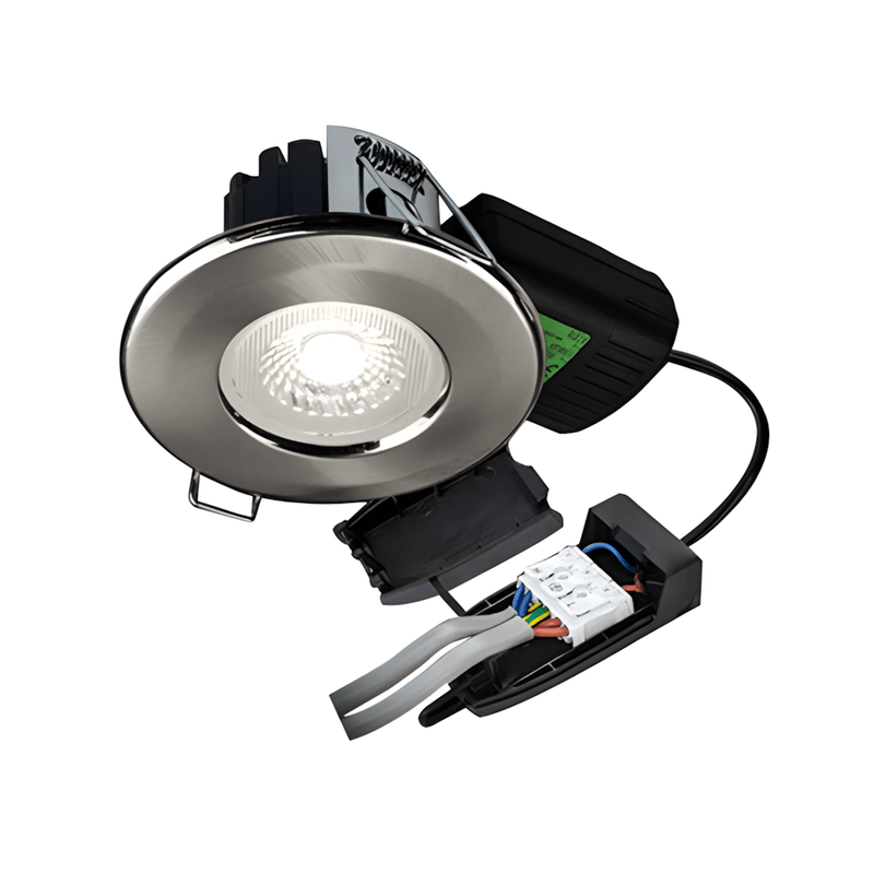 Collingwood H2 Lite 500 CSW Stainless Steel Colour Switchable Dimmable Fixed Wall Controlled LED Downlight - DLT470BS6500, Image 1 of 6