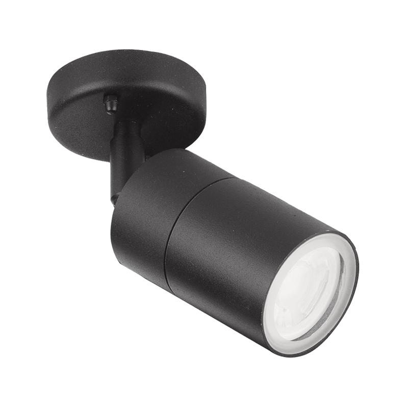 Aurora WallE IP44 Adjustable GU10 Wall Light - Black - EN-WL1BLK, Image 1 of 1