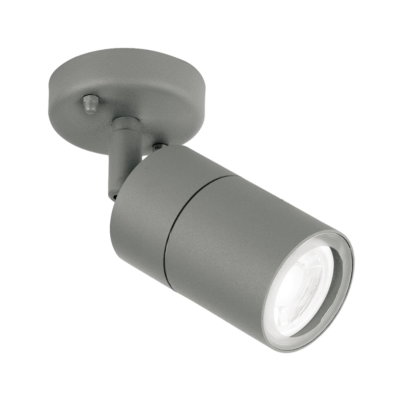 Aurora WallE IP44 Adjustable GU10 Wall Light - Grey - EN-WL1G, Image 1 of 1