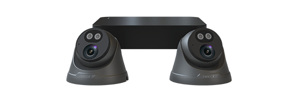 ESP Rekor 24/7 Rekor IP 24/7 IP Poe 2MP 4CH 2 Camera Dome Kit 1TB Grey - RC24KD2G, Image 1 of 1