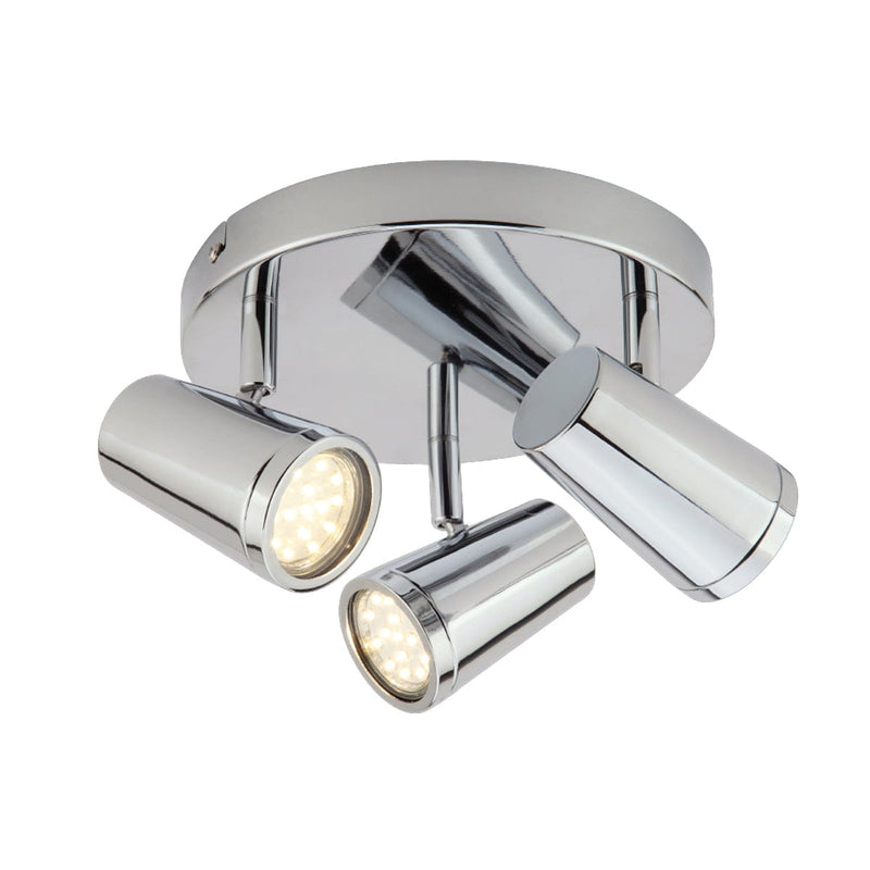 Forum Freya 3L GU10 Round Spotlight IP44 - Chrome - SPA-35080-CHR, Image 1 of 1