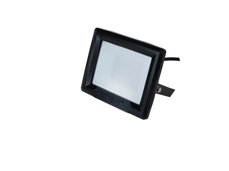 Robus HiLume 20W LED flood light, IP65, Black, 4000K, c/w 1m flex - RHL2040-04, Image 1 of 1