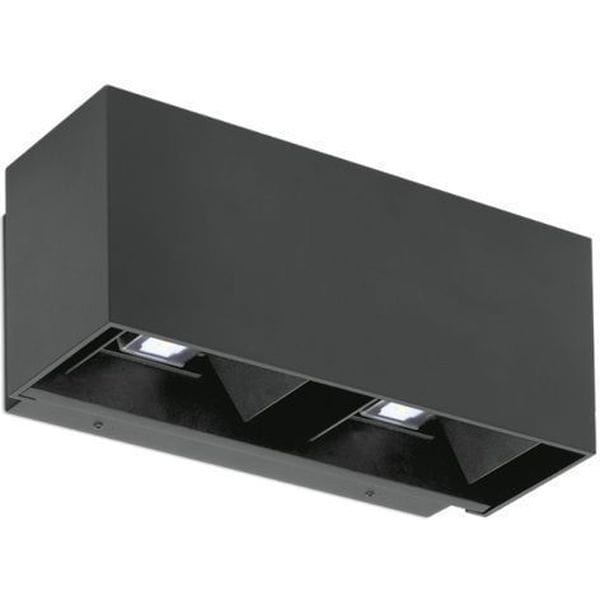 Aurora Klay 18W IP65 Adjustable Wall Light Warm White - Black - EN-WL18BLK/30, Image 1 of 1