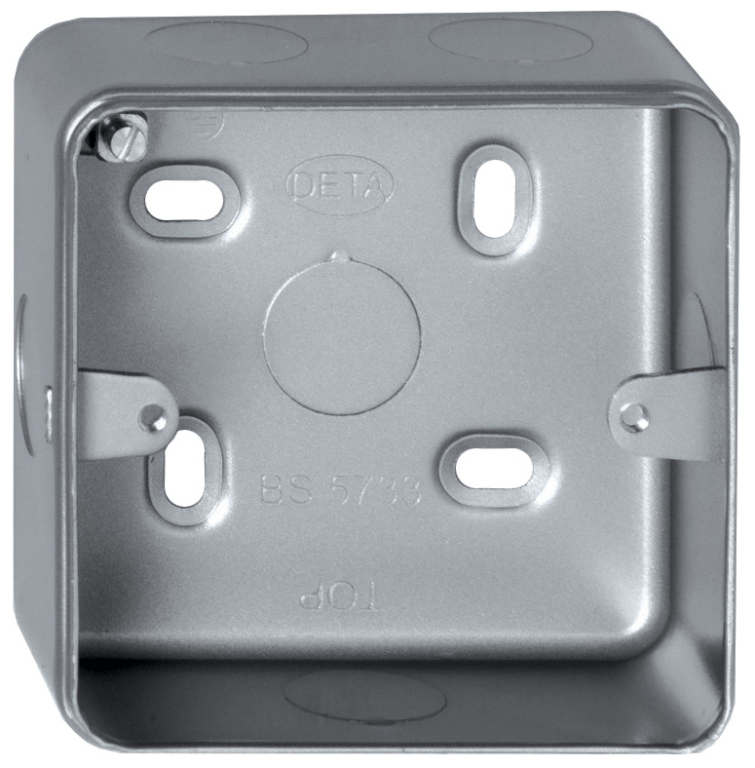 Deta Metal Clad 1/2 Gang Surface Grid Box 42mm - M1228, Image 1 of 1