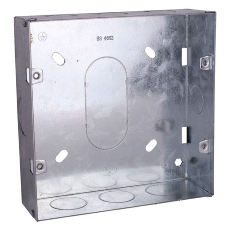 Deta 42mm 6/8 Gang Metal Back Box - DB171, Image 1 of 1