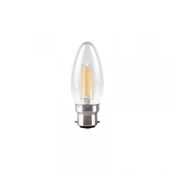 Kosnic 4.2W Clear Filament Candle B22 2700K - FC4.2-BC27, Image 1 of 1