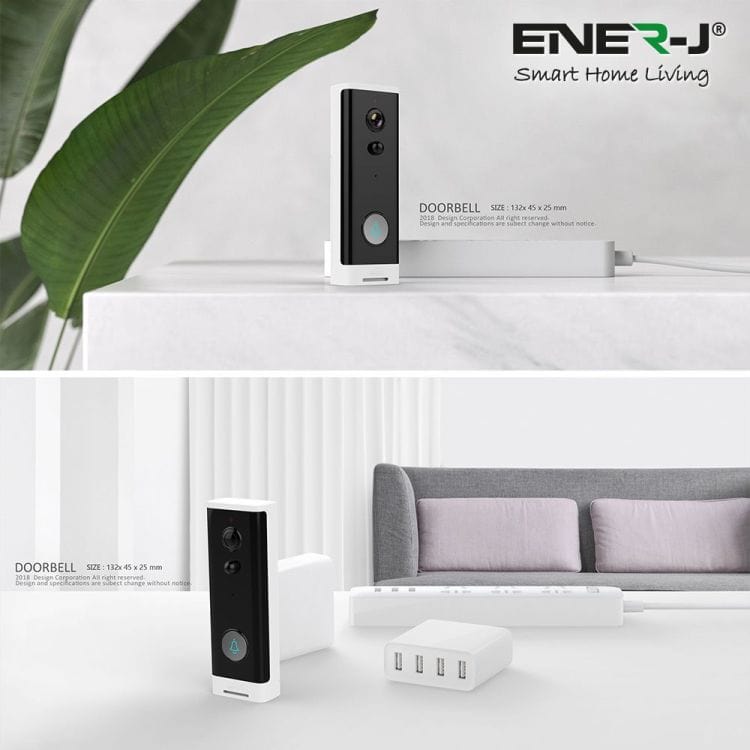 ENERJ Slim Wireless Video Door Bell & Chime - SHA5307, Image 6 of 6