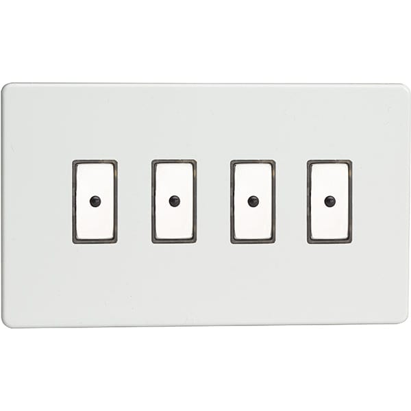 Varilight 4-Gang V-Pro Eclique2 Touch/Remote Control LED Dimmer - Premium White - JDQE104S, Image 1 of 1