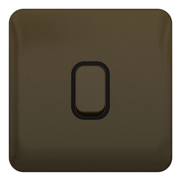 Schneider LSD 10AX 1G Intermediate Switch Black Insert Mocha Bronze - GGBL1014BMB, Image 1 of 1