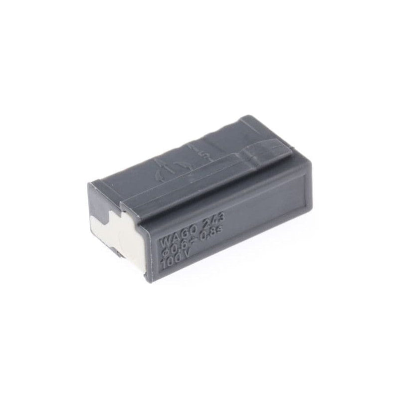 Wago Micro Push Wire Connector 8-Conductor Dark Grey - 243-208, Image 1 of 1