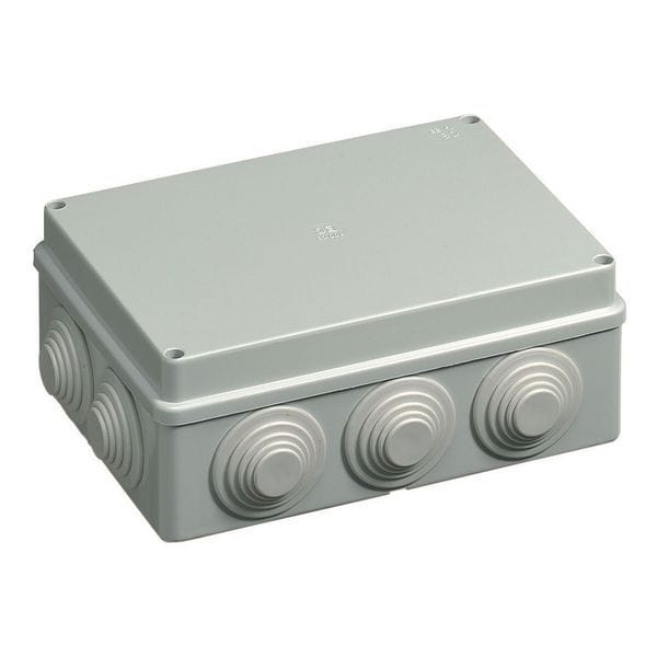 Wiska WIB 2/E Junction Box Sealed Enclosure With Cones IP55 Grey - 716, Image 1 of 1