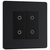 BG Evolve Matt Black 200W Double Touch Dimmer Switch 2-Way Secondary - PCDMBTDS2B