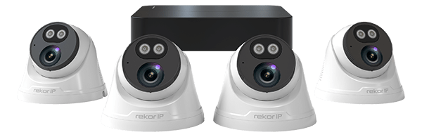 ESP Rekor 24/7 Rekor IP 24/7 IP Poe 2MP 4CH 4 Camera Dome Kit 1TB Grey - RC24KD4W, Image 1 of 1