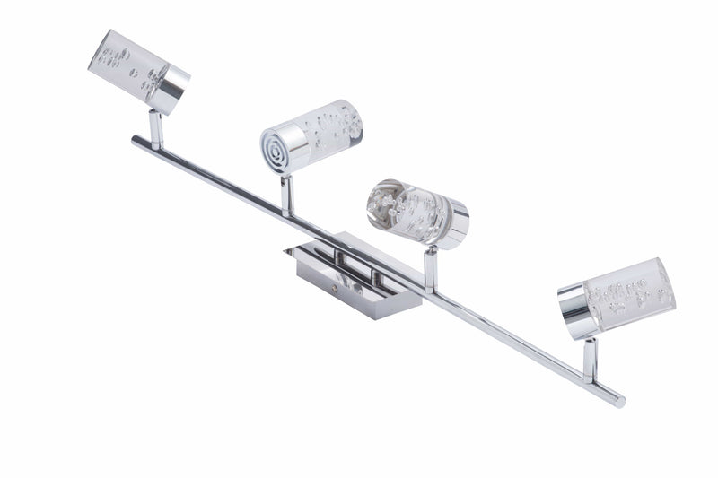 Forum Felix Bubble 20W 4 Light Bar Ceiling Light - Chrome - SPA-31780-CHR, Image 1 of 1