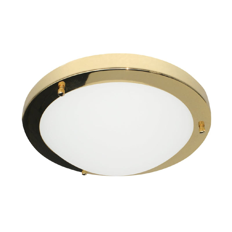 Forum Delphi 12W 180mm LED Bathroom Light 4000K - Brass - SPA-34046-BRS, Image 1 of 1