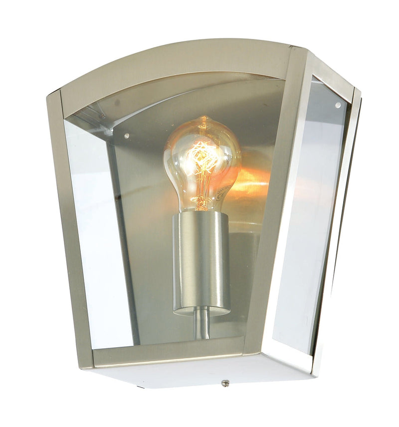 Forum Artemis Curve E27 Box Lantern - Stainless Steel - ZN-20945-SST, Image 1 of 1