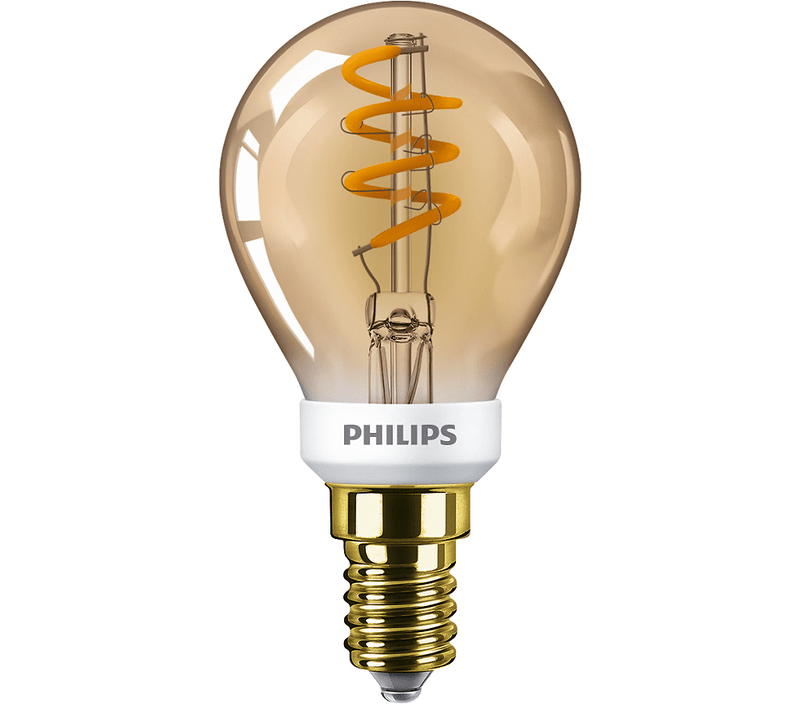 Philips Classic 3.5W E14/SES Golf Ball Dimmable Flame - 67615500, Image 1 of 1