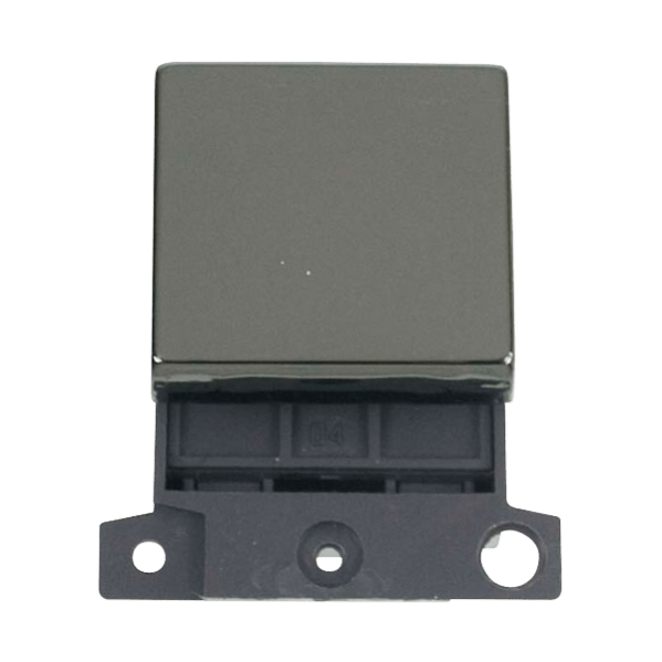 Click Scolmore MiniGrid 20A Double-Pole Switch Ingot Module Black Nickel - MD022BN, Image 1 of 1